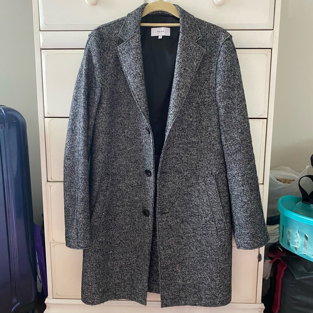 Reiss Wool-Blend Peacoat